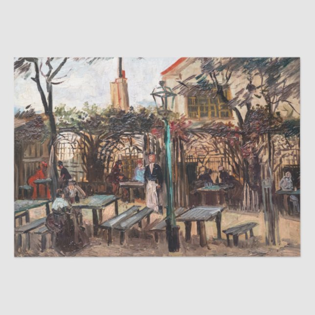 Papier Mousseline Vincent Van Gogh - La Guinguette sur Montmartre (Recto)
