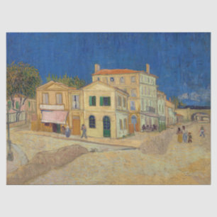 Papier Mousseline Vincent van Gogh - La Maison Jaune / La Rue