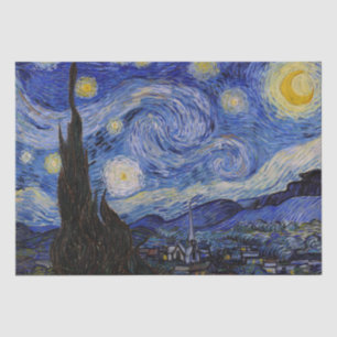Papier Mousseline Vincent Van Gogh - La nuit étoilée