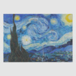 Papier Mousseline Vincent Van Gogh La Nuit étoilée<br><div class="desc">Vincent Van Gogh's The Starry Night Detail</div>