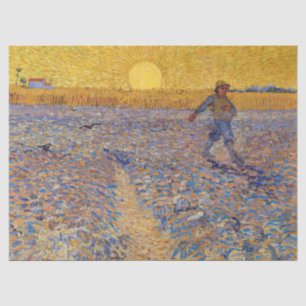Papier Mousseline Vincent van Gogh - Le Semeur au soleil couchant
