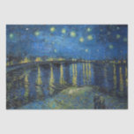 Papier Mousseline Vincent van Gogh - Nuit étoilée sur le Rhône<br><div class="desc">Nuit étoilée sur le Rhône / Nuit étoilée sur le Rhône - Vincent van Gogh,  Huile sur toile,  1888,  Arles</div>