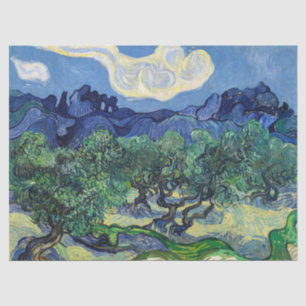 Papier Mousseline Vincent van Gogh - Oliviers aux Alpilles