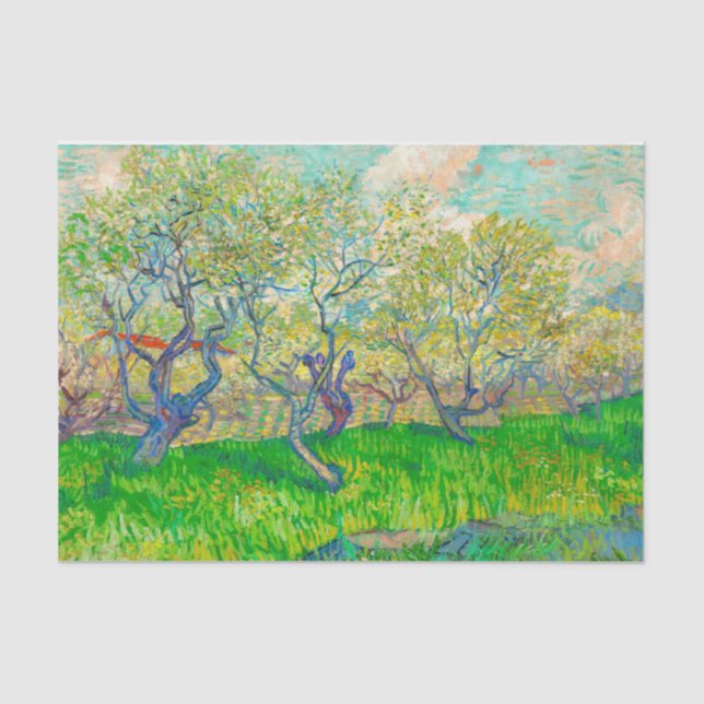 Papier Mousseline Vincent van Gogh Orchard à Blossom (Recto)