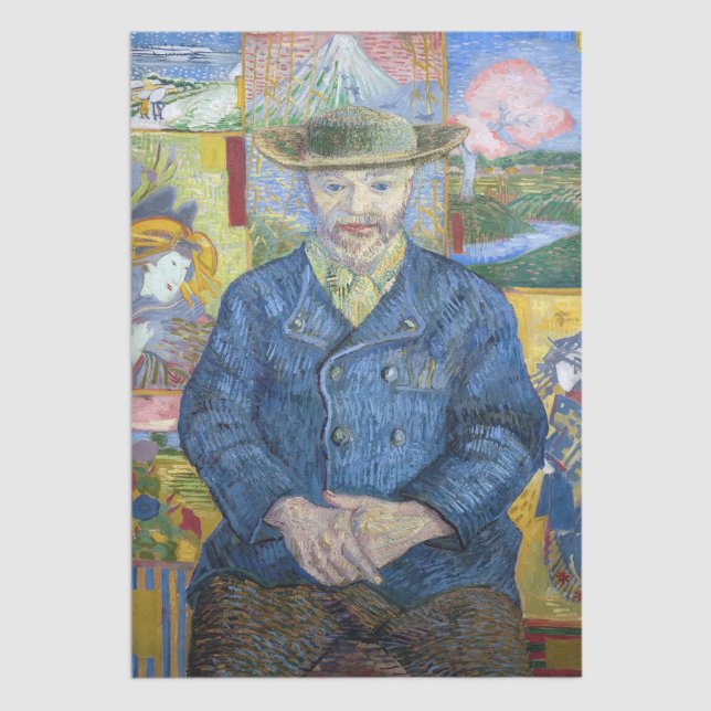 Papier Mousseline Vincent van Gogh - Portrait de Pere Tanguy (Créateur téléchargé)