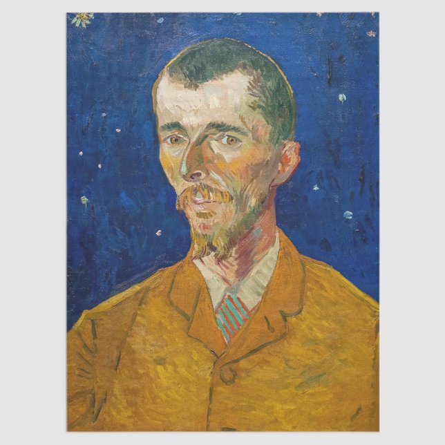 Papier Mousseline Vincent Van Gogh - Portrait d'Eugene Boch, Arles (Créateur téléchargé)