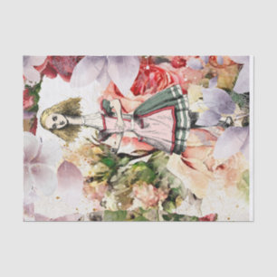 Papier Mousseline Vintage Alice au pays des merveilles
