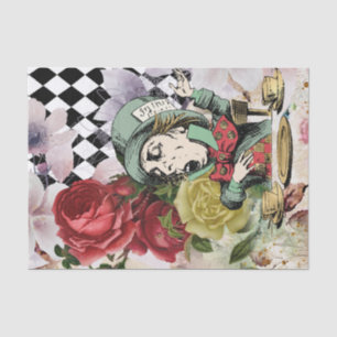 Papier Mousseline Vintage Alice au pays des merveilles