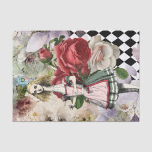 Papier Mousseline Vintage Alice au pays des merveilles