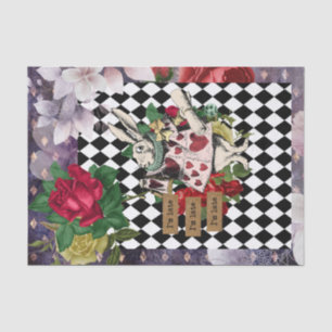 Papier Mousseline Vintage Alice au pays des merveilles
