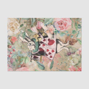 Papier Mousseline Vintage Alice au pays des merveilles