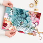 Papier Mousseline Vintage Alice In Wonderland Collage Decoupage<br><div class="desc">Nous avons conçu ce beau papier de tissu de découpage vintage Alice au pays des merveilles. Le design est composé d'un mélange de fleurs et d'oeuvres d'art originales dessinées à la main. Nous avons méticuleusement restauré l'iconique Alice in Wonderland illustrations vintages en les esquissant à la main et en les...</div>