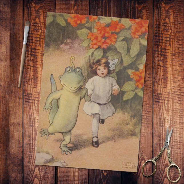 Papier Mousseline Vintage Alice's Adventures in Wonderland Griffin (Créateur téléchargé)