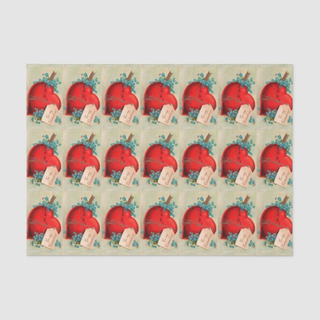 Papier Mousseline Vintage Big Red (Recto)