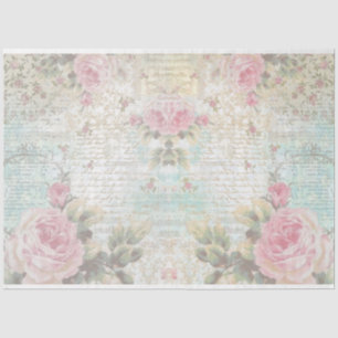 Papier Mousseline Vintage Blue Junk Series Design 6