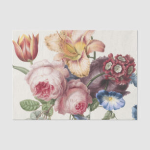 Papier Mousseline Vintage Bouquet