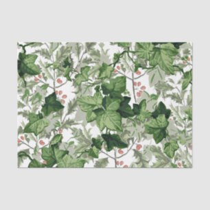 Papier Mousseline Vintage de Noël Vintage Holly Ivy Vintage de Noël 