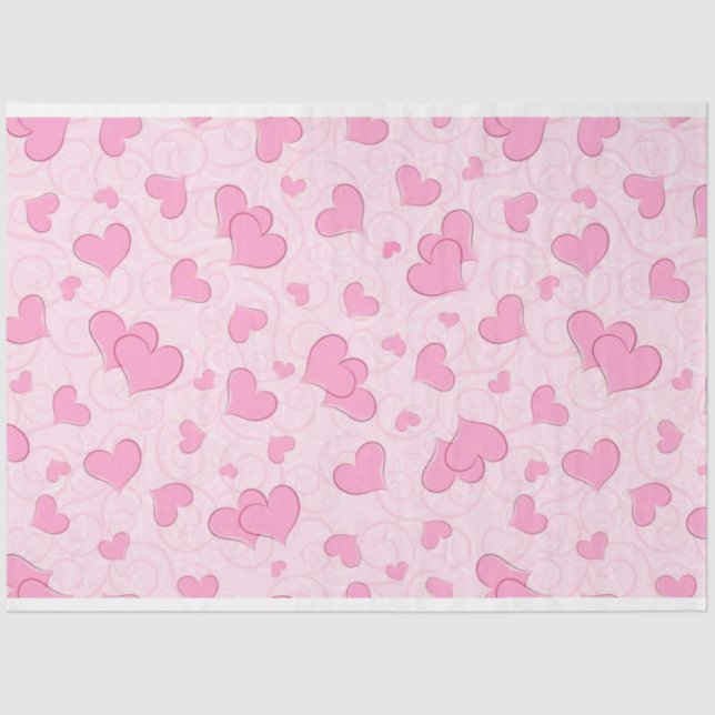 Papier Mousseline Vintage Elegant Moderne Love Tissu Papier (Recto)