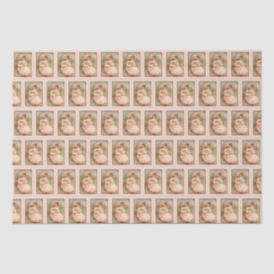Papier Mousseline Vintage fille victorienne avec papillons poupées r
