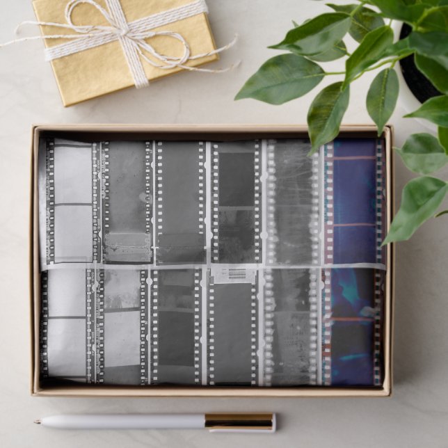 Papier Mousseline Vintage Film Negative Strips Photography (Cadeau)