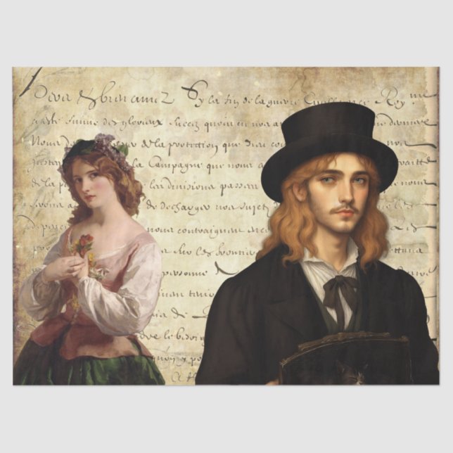 Papier Mousseline Vintage Flirt (Recto)