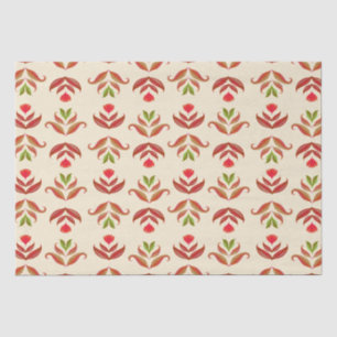 Papier Mousseline Vintage Folal Art Floral Imprimer Cosy Rustique Au