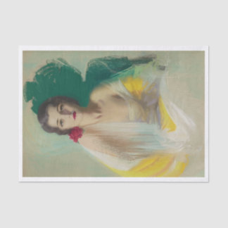 Papier Mousseline Vintage hispanique Pinup Girl 