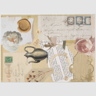 Papier Mousseline Vintage journal journal journal journal découpage 