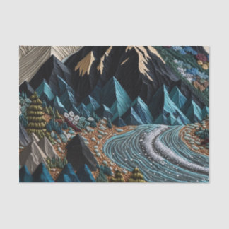 Papier Mousseline Vintage Mariage Boho Mountains Enveloppement Papie