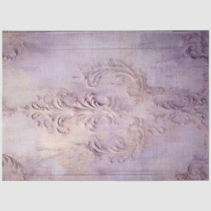 Papier Mousseline Vintage mauve grunge mur feuille d'or baroque