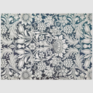 Papier Mousseline Vintage motif floral, William Morris