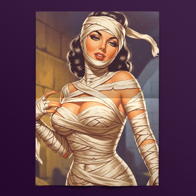 Papier Mousseline Vintage Mummy Pin-up (Créateur téléchargé)