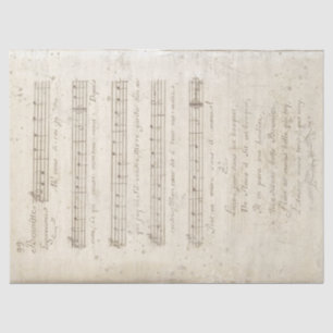 Papier Mousseline Vintage Musique française Ah Vous Dirai-je Maman L