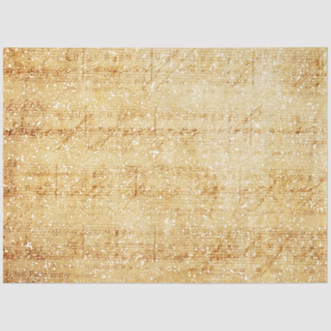 Papier Mousseline Vintage Noël série Mix Design 4 (Recto)