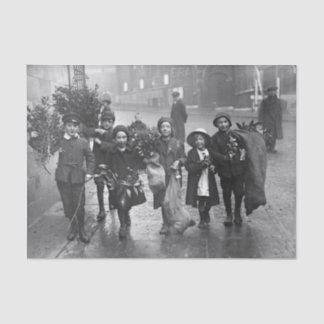 Papier Mousseline Vintage Noël Tissu Papier papier ENFANTS HOLLY 191