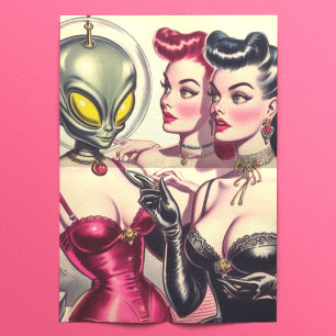 Papier Mousseline Vintage Petite Pâte Sci-Fi Girls