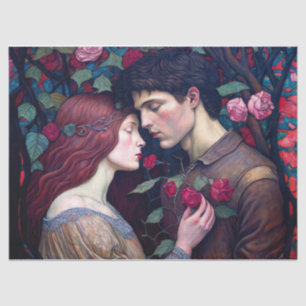 Papier Mousseline Vintage Romance Amateurs Couple Decoupage