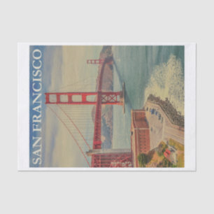 Papier Mousseline Vintage San Francisco Travel