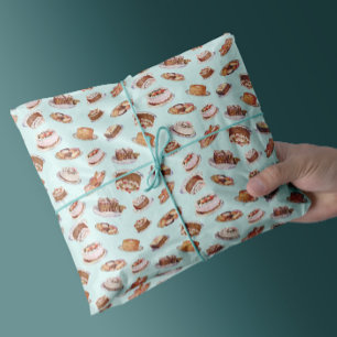 Papier Mousseline Vintage Victorien Fancy Gâteaux Et Sucres Motif