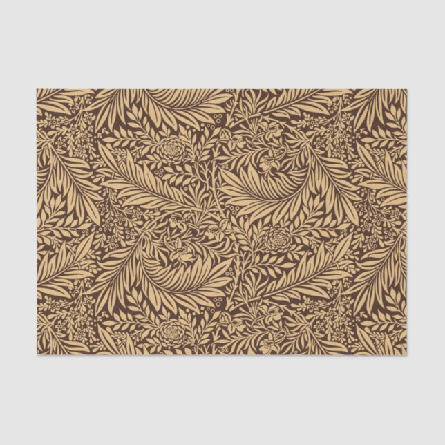 Papier Mousseline Vintage William Morris Larkspur Motif (Recto)