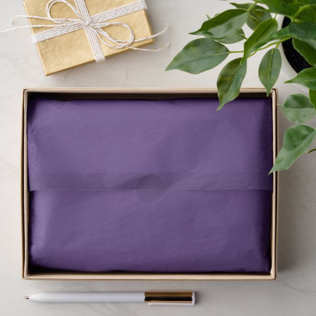 Papier Mousseline Violet Pourpre Foncé Hedoniste Pop De Couleur (Cadeau)