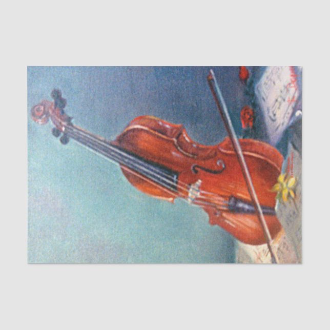 Papier Mousseline Violon/Violon (Recto)