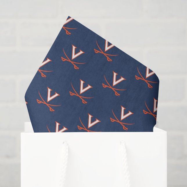 Papier Mousseline Virginia Cavaliers | Diplômation (Sac cadeau)