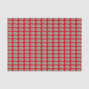 Papier Mousseline "Vis, ris, camp et poisson"