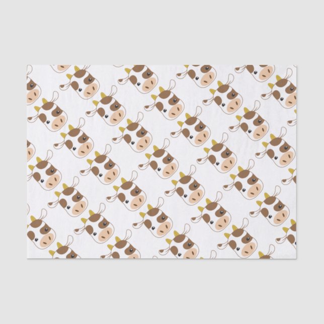 Papier Mousseline visage mignon de vache (Recto)