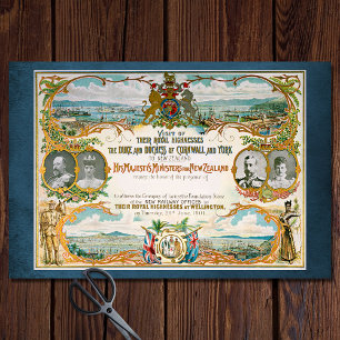 Papier Mousseline Visite royale Livre de découpage Ephemera historiq