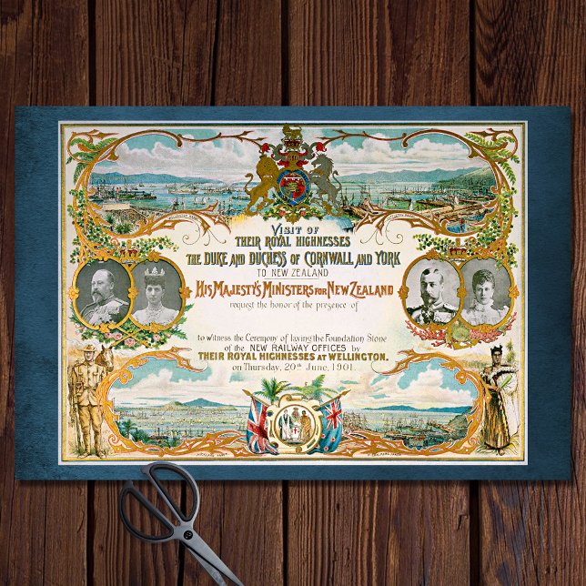 Papier Mousseline Visite royale Livre de découpage Ephemera historiq (Créateur téléchargé)