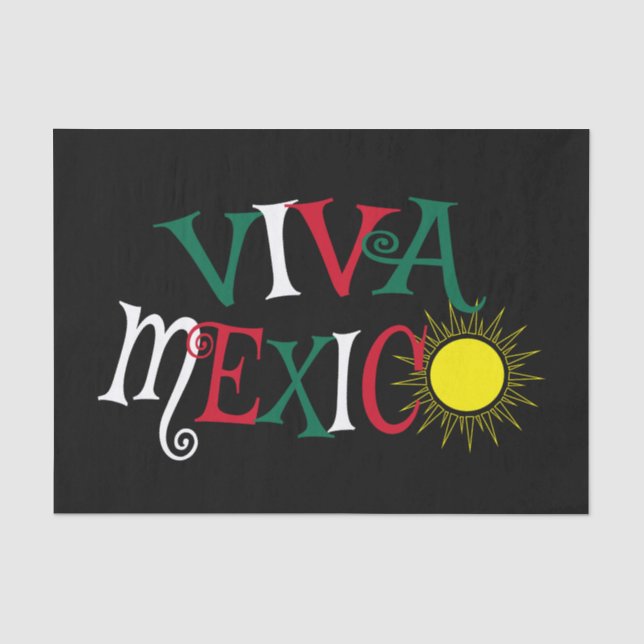 Papier Mousseline Viva Mexico (Recto)