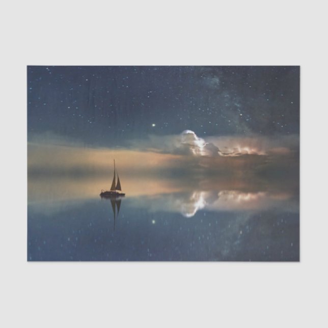 Papier Mousseline Voile vers les nuages (Recto)