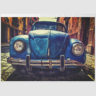 Papier Mousseline Voiture Vintage